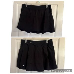 Size 8 Lululemon Black Pace Rival 15" Skirt (Tall) *4-way Stretch.  In EUC!